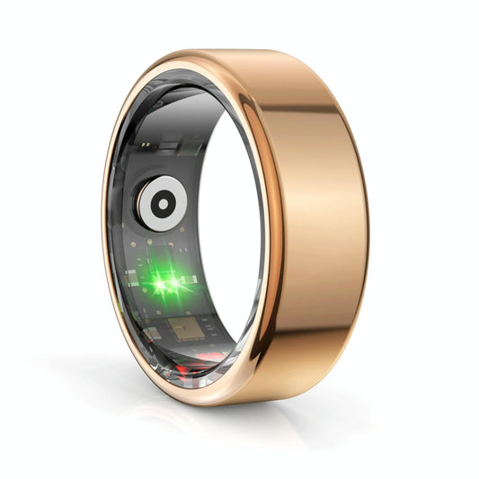 R02 Smart Ring | Real Heart Rate, SpO2, Sleep, IP68, Size 8
