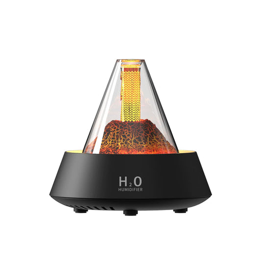 Black Pyramid Flame Mist Humidifier | Aromatherapy Diffuser